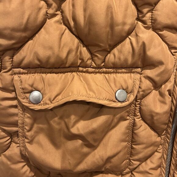 Thread & Supply Bronze Gold Brown Metallic Quilted Denver Vest Outdoor Large - Picture 2 of 6